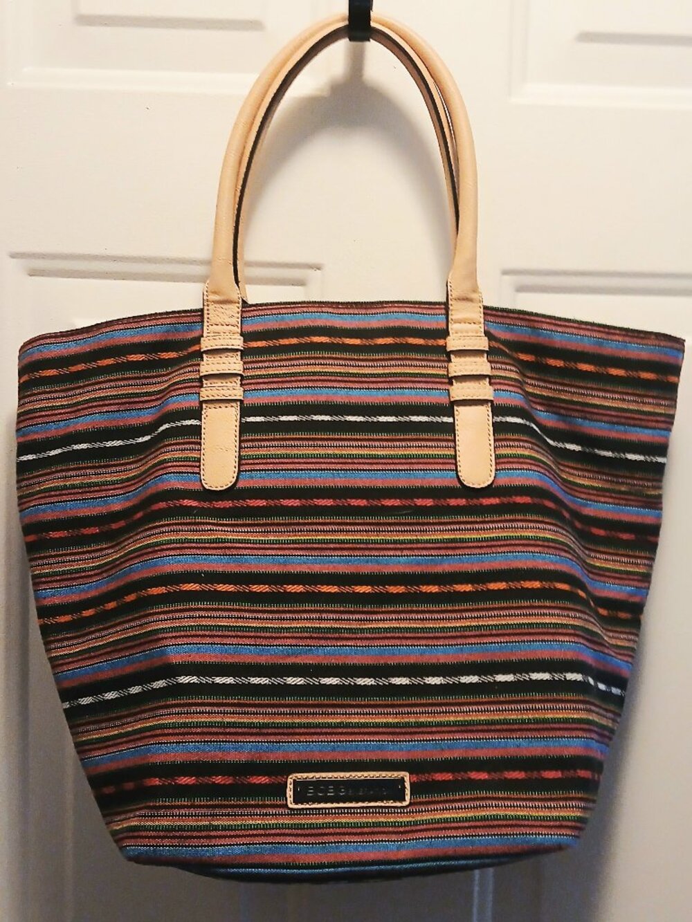 Colorful Striped BCBGeneration Tote
